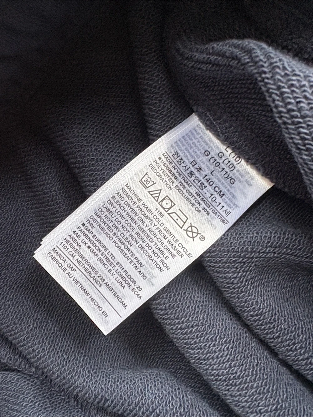 NWOT Gap Boys Cargo Sweatpants L(10)